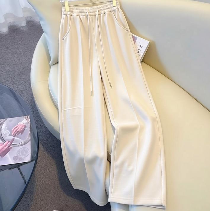 

Women s Wide-Leg Red Pants - 2026 Spring/Autumn Casual Loose Style M (90-105 cm)