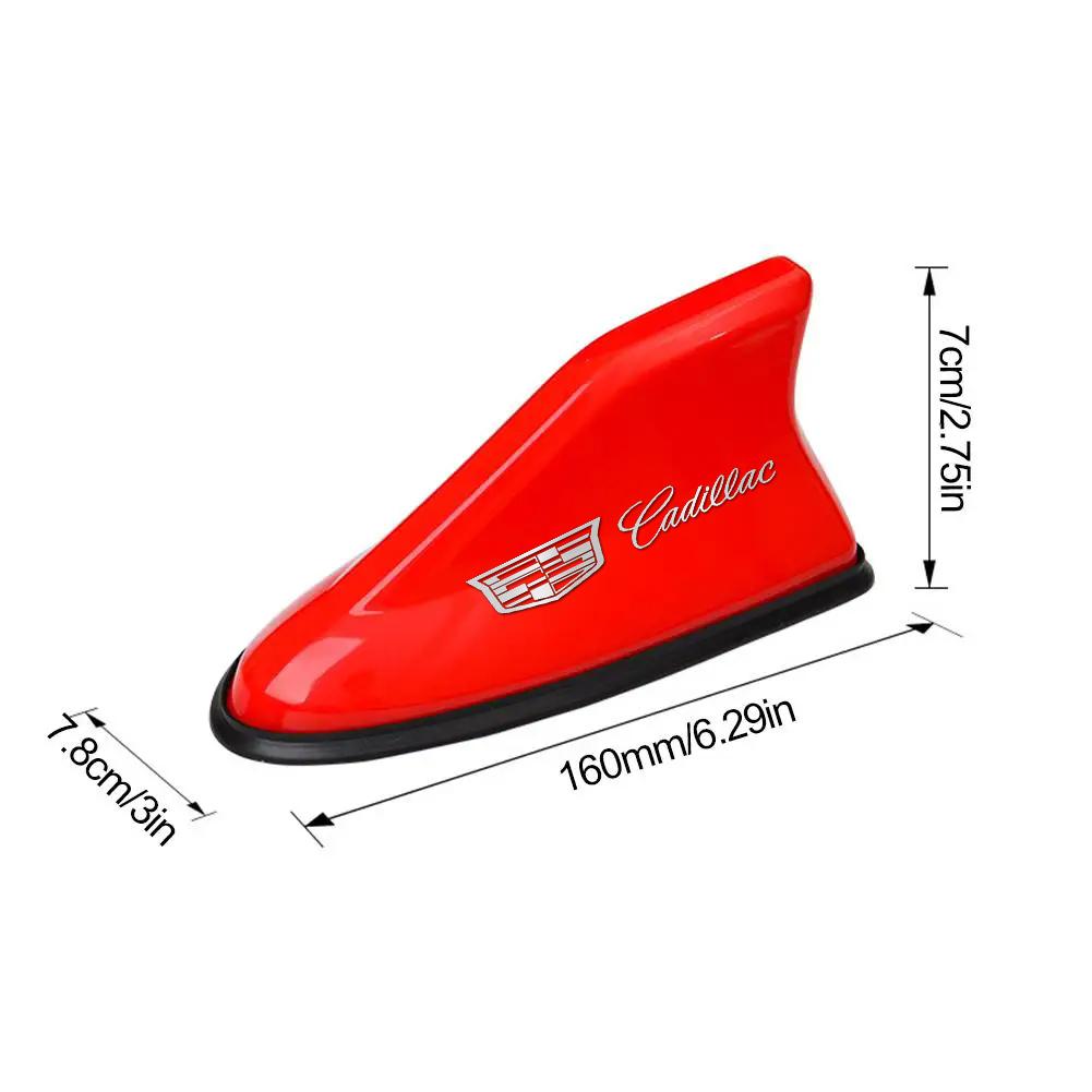 Car Logo Roof Top Shark Shape Fin Antenna Radio Signal Aerial for Cadillac ATS BLS CT4 CT5 CTS ESCALADE EXT SRX STS XLR XT6 XTS