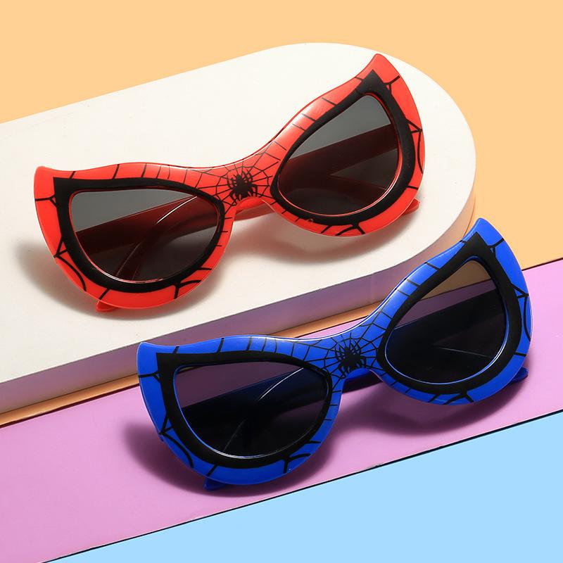Cartoon Spiderman Kids' Sunglasses - Fun Fashion Posing Glasses for Boys and Girls