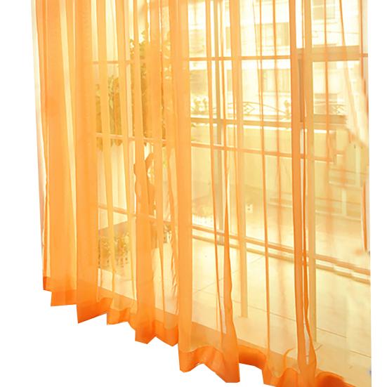 

Легкие прозрачные ламбрекены для дверей, окон, занавесок, драпировок, прозрачных, для дома, свадьбы оранжевый