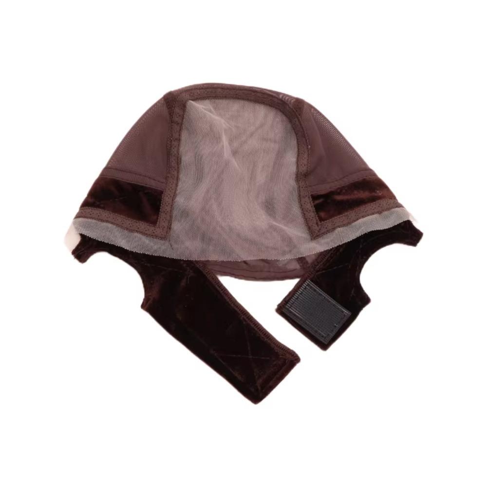 U-del Ventilerende Parykkhette med Gripbånd Blondekant Parykkhette Ny Kuppel Netthette Limfri Parykk