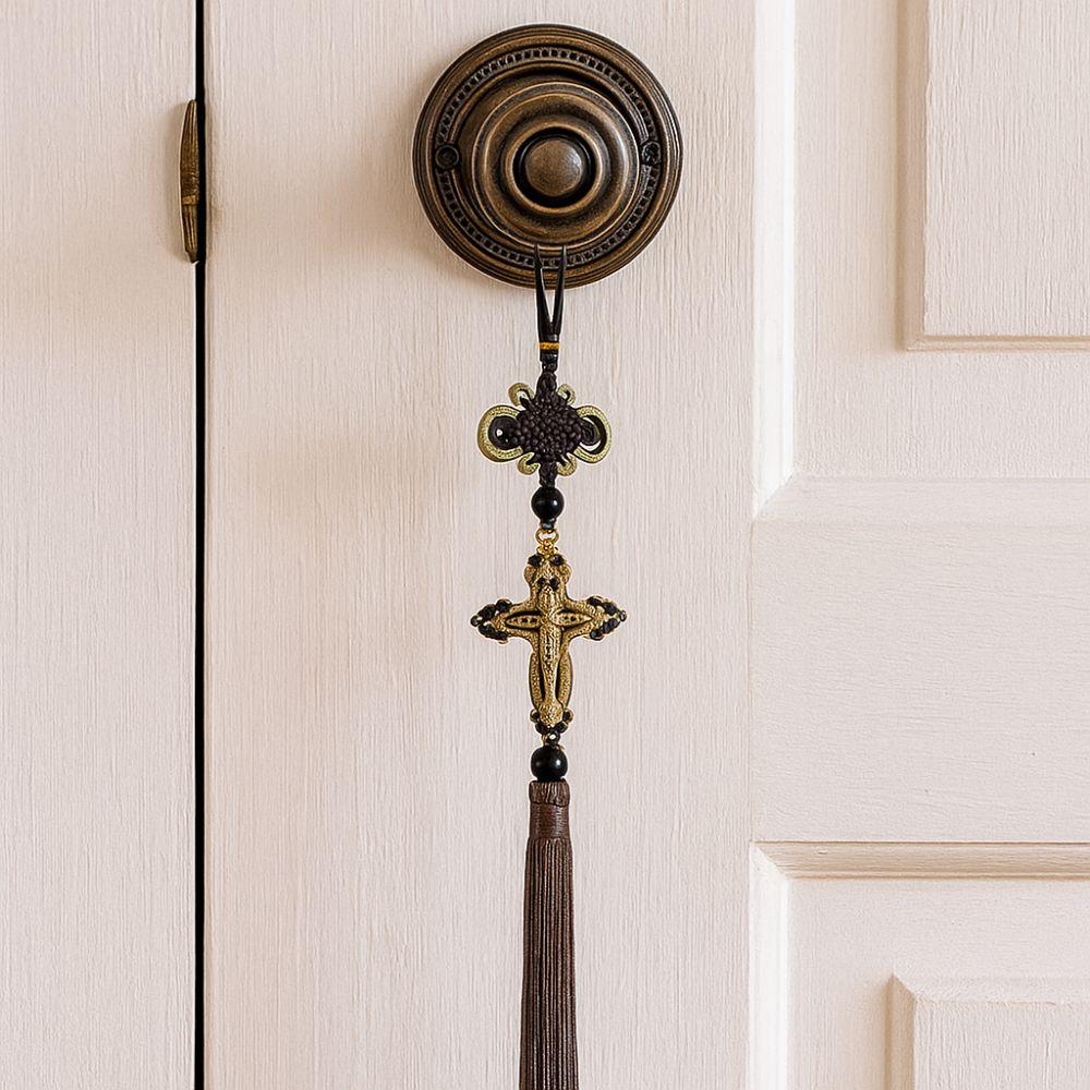 Classic Style Jesus Figurine Pendant Retro Car Rearview Mirror Pendant  Wall Decoration