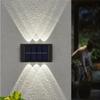 1/2 stk Solar Up Down Lights Utendørs Vanntett, Modern Nordic Sconce Belyser Utenfor Sollyssensor Lampe