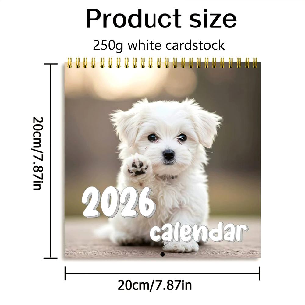 Year Monthly Planner Agenda Schedule Organizer Wall Calendar Decoration Funny Party Gifts For Friends 2026 New Dogs Calendar