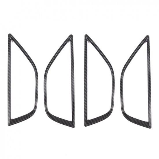 ABS Carbon Fiber  Inner Door Handle Frame Cover Trim For Subaru WRX -23