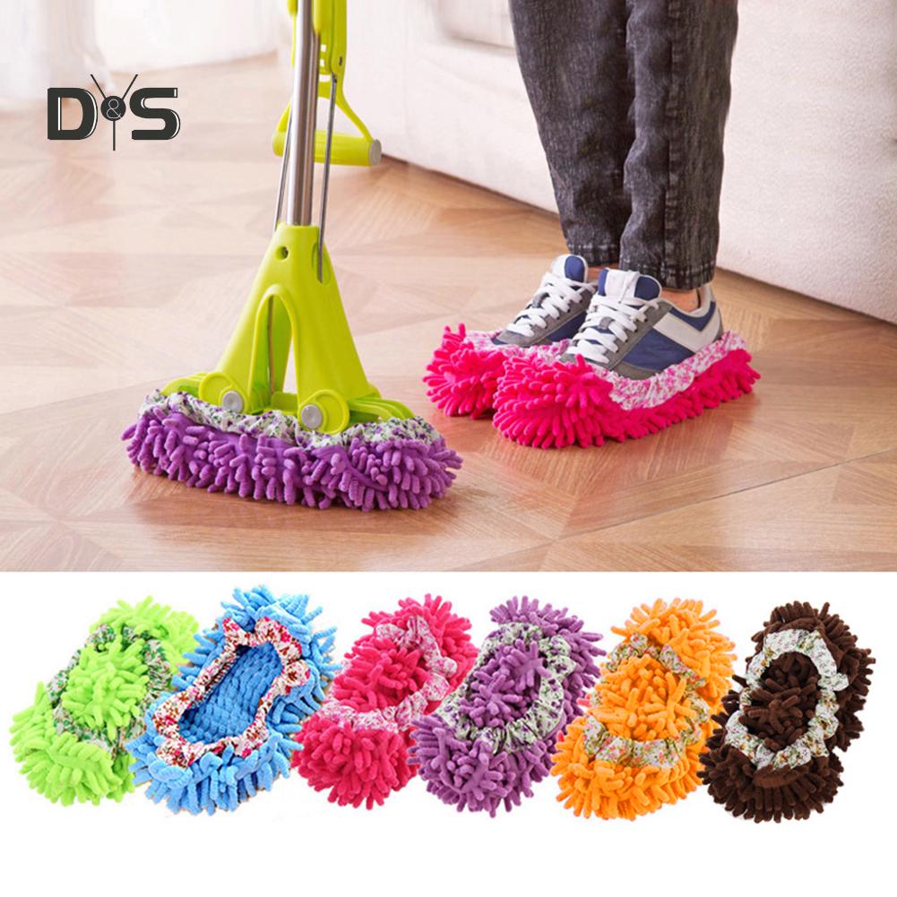 Decorations Home Dust Floor Cleaning Slipper Shoes Mop House Room Cleaner Detachable Shoe Cover
