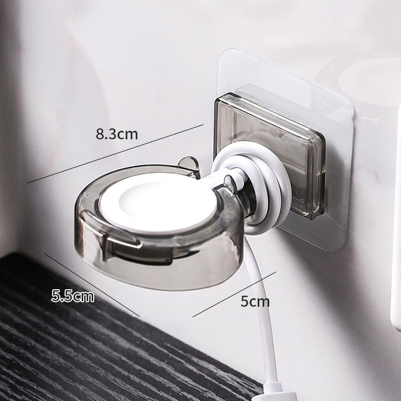 Wall-Mounted No-Drill Apple Watch Charging Stand and Storage Rack