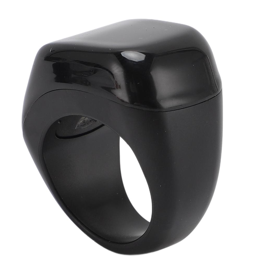 Smart Finger Counter Digital Step Number Prayer Reminder with Touch Control 0.42in Screen for Muslim Black