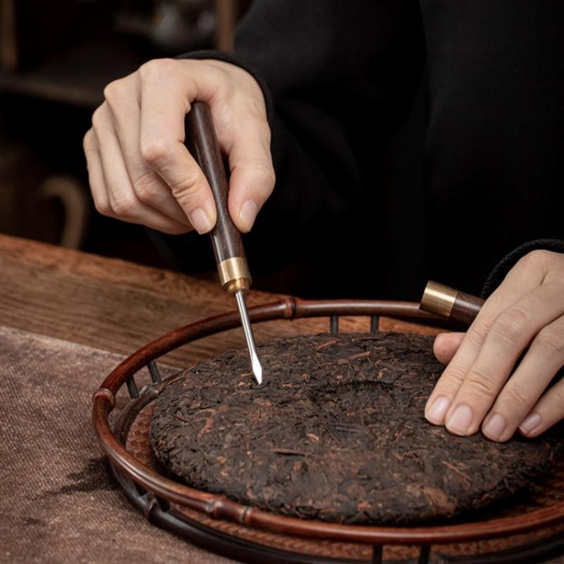 5 bucăți/set Ceremonia ceaiului Ustensile de ceai Kung Fu rezistente la căldură din lemn chinezesc Gongfu linguriță set de ac pentru ceaiuri