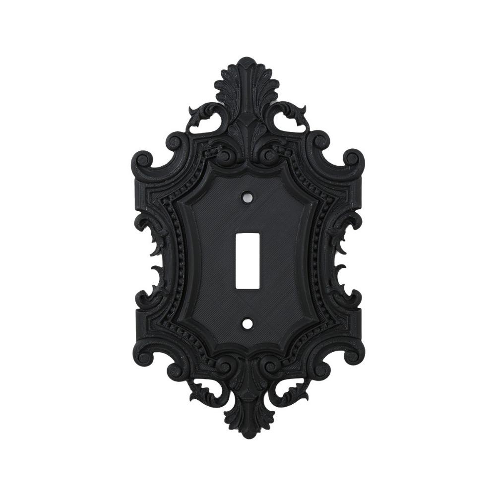 Toggle Light Switch Plate Cover Carved Decorative Wall Switch Frame Bedroom