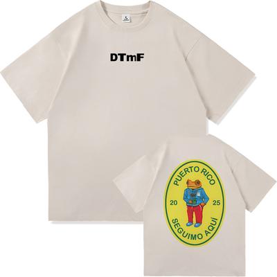 DTMF Debí Tirar Más Fotos Bad Bunny T Shirt Fashion Men Vintage Funny Frog Tshirt Unisex DeBÍ TiRAR MáS FOToS Cotton Tees Shirts