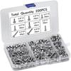 200pcs Flat Head Self-tapping Screws Cross Head Hardware Fastener Sheet Metal Screws  Wood