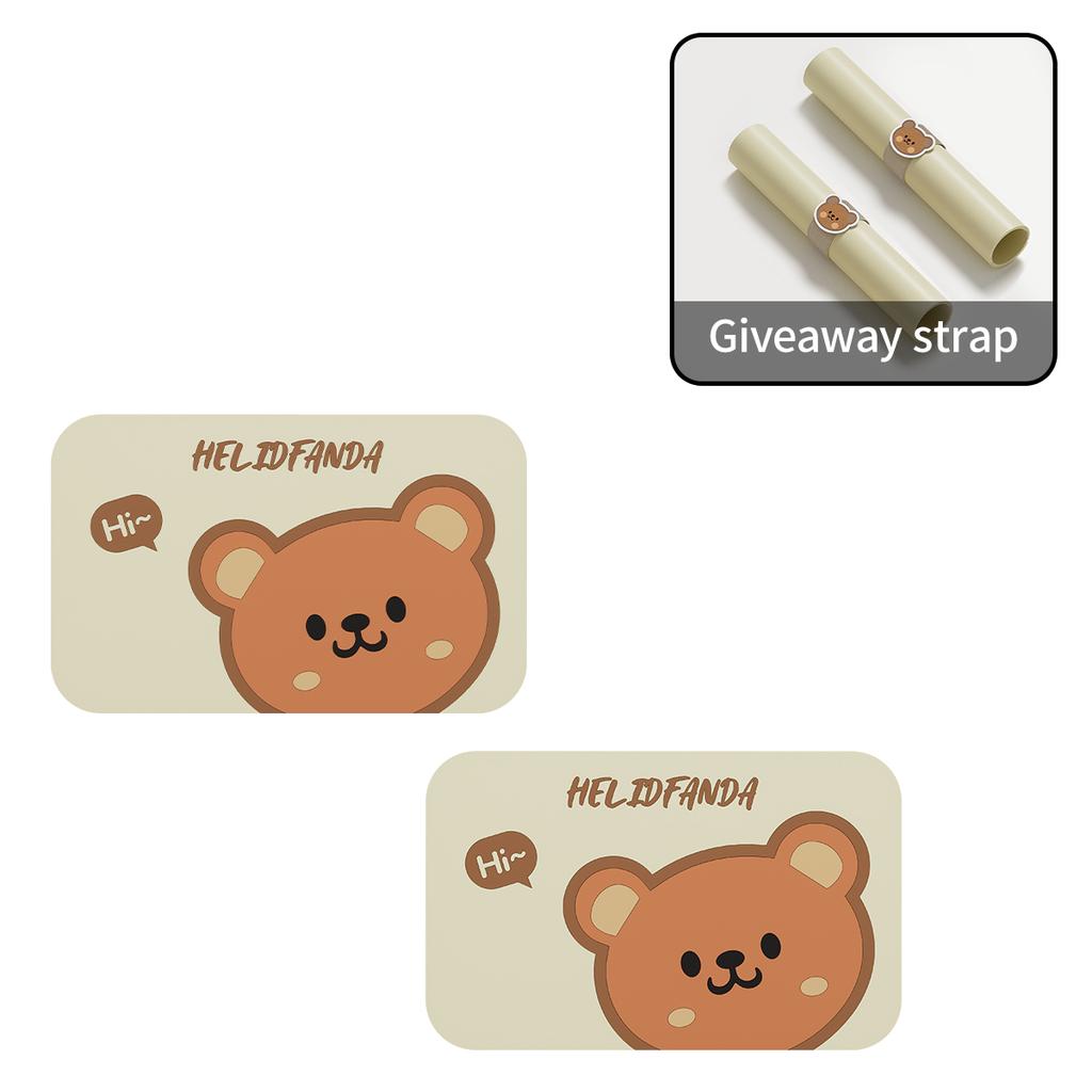 Niedliche isolierte Esstischmatte mit Nylonbändern, faltbares rutschfestes Platzset, wasserdicht und ölfester Topfuntersetzer, Geschirrunterlage