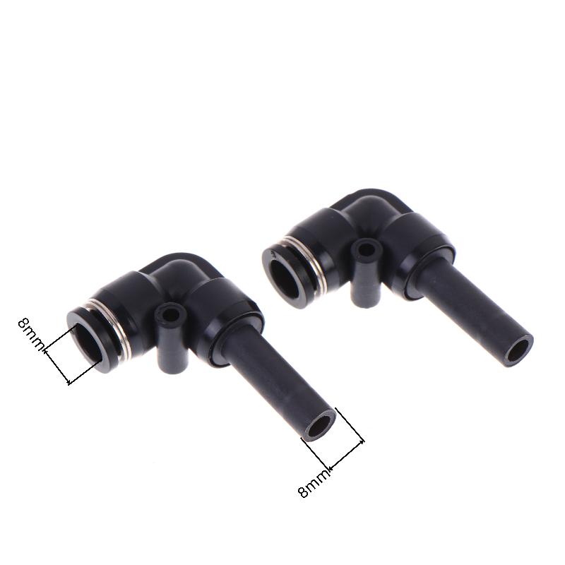 2/10 Stück Plj 4/6/8/10mm Pneumatischer Schnellsteck-Reduzierer Plj8-6/6-6mm Stange Pneumatisches Durchgangs-Winkelstück-Stangenverbinder