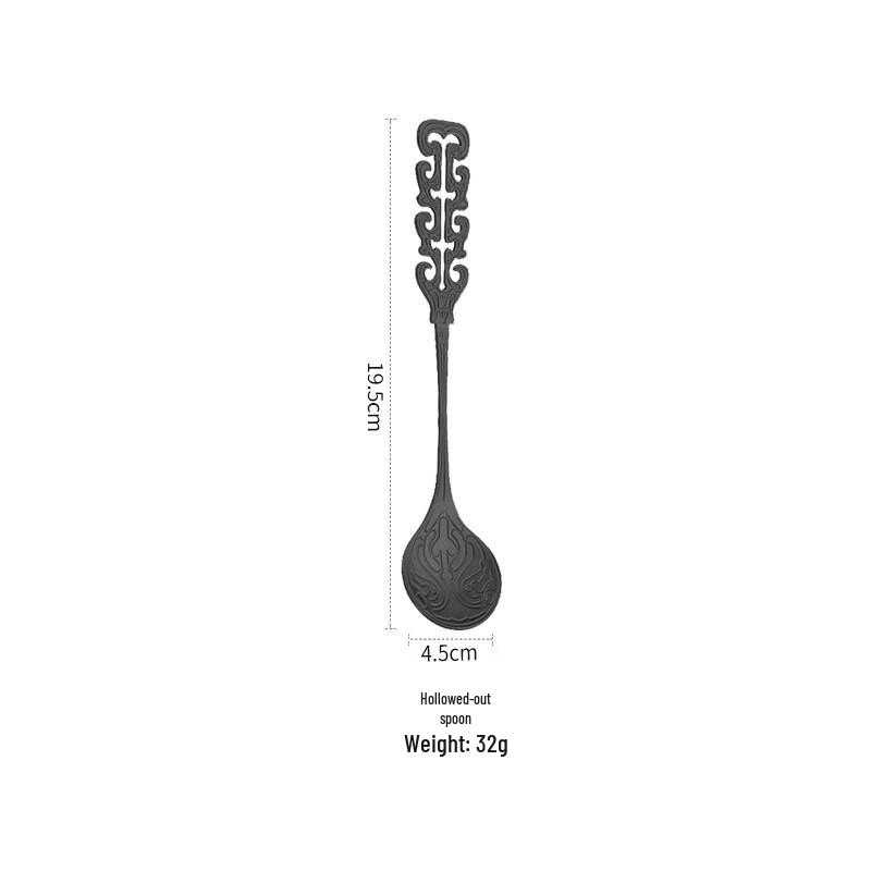 ZISIZ Stainless Steel English Coffee Stirring Spoons