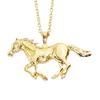 Damen Luxus Galoppierendes Pferd Anhänger Lange Pulloverkette Halskette Modeschmuck