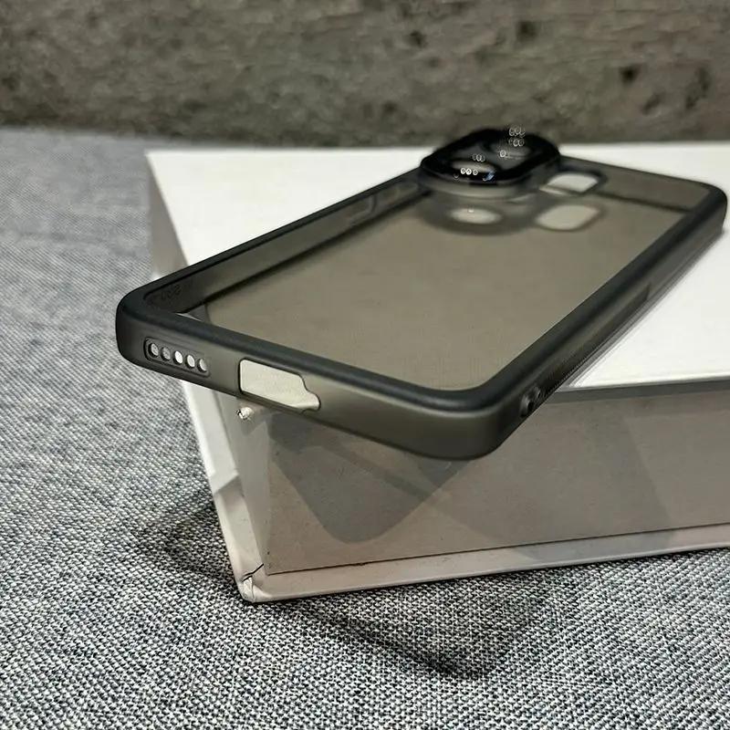 Dla Vivo X200 FE Folia Ochronna na Obiektyw Przezroczysty Etui na Telefon Dla VIVO S30 Pro Mini Kolor Cukierkowy Miękki Silikon Odporny na Wstrząsy Pokrowiec na Telefon