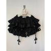 Summer Gothic Y2k Elastic Waist Cross Short Skirt Women High Street Chic Thin Hot Girl Skirts Female Aesthetic New Punk Outfits