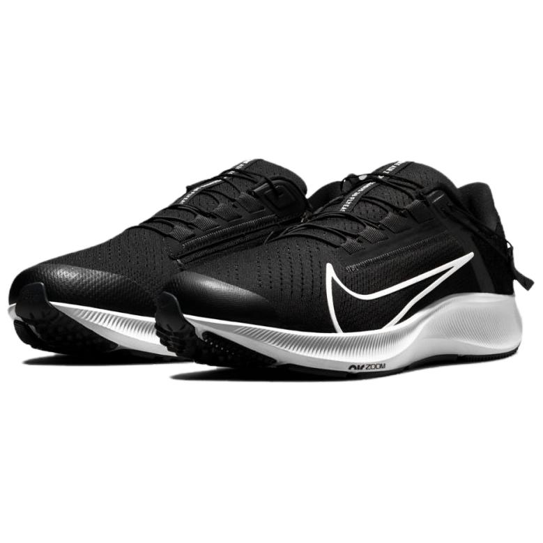 Nike Zapatillas Unisex Air Zoom Pegasus 38 FlyEase Extra Ancho Negro Blanco Antracita Voltio DA6678-001