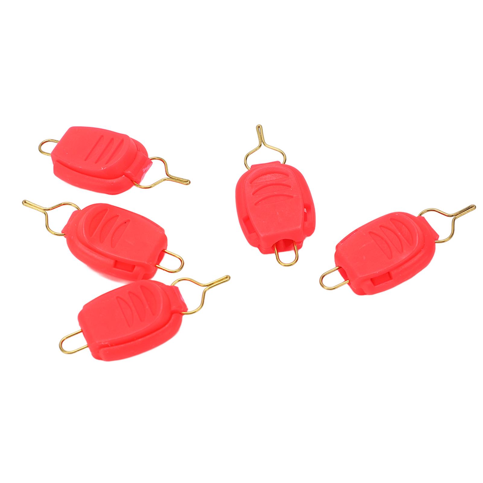

5PCS Fishing Line Stopper Baitcasting Reel Fishing Line Clip Holder Buckle Keeper Fishing AccessoriesRed Red красный