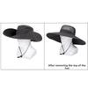 Detachable Sun Hat Quick Drying Beach Cap Fashion Fisherman Hat  Outdoor Sports