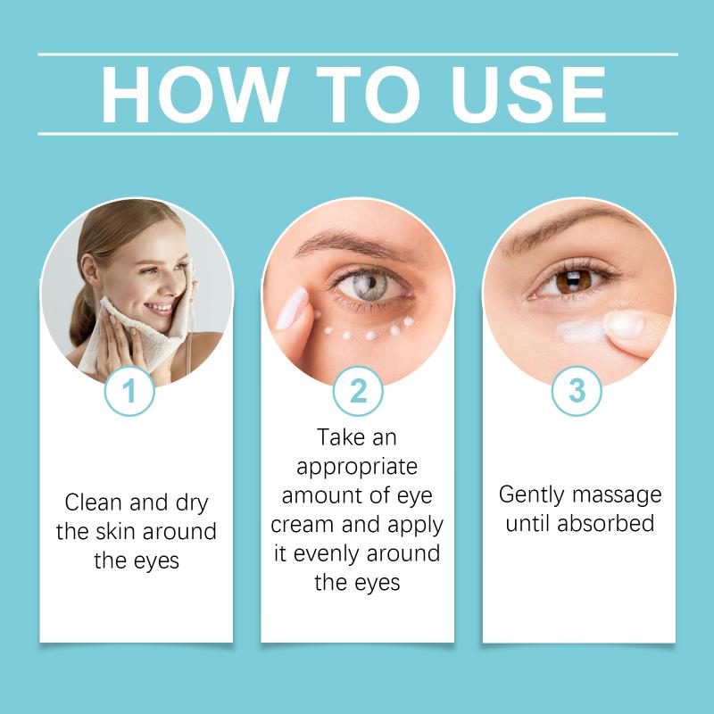 Hoygi Eye Firming Cream Fade Fine Lines Lightening Dark Circles Anti-Aging Hydrating Reduce Wrinkles Lifting Eyes Cream