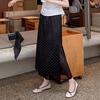 Polka Dot Satin A-line Midi Skirt - Spring/Summer 2026 Arrival