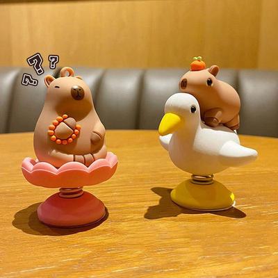 Anime Capybara Figure Simulation Capibara Action Figures Doll Car Dashboard Decor Ornaments Children Birthday Christmas Gifts