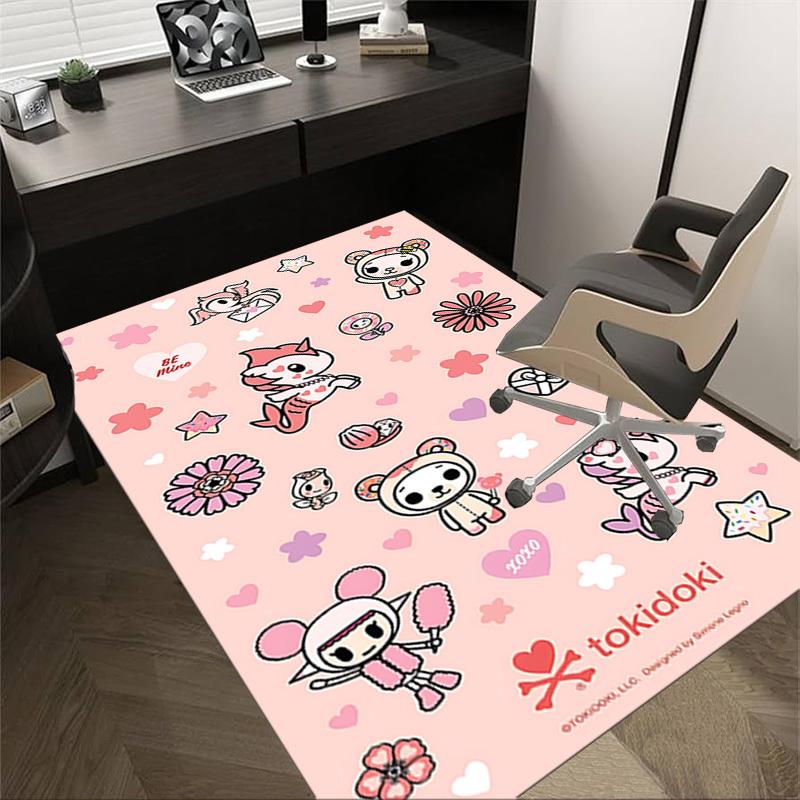 1 Stück tokidoki Valentinstag Teppich rutschfest Polyester Fußmatte für Büro.Schlafzimmer