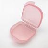 Frosted Orthodontic Retainer Case with Vents: Portable Dental Storage for Grinding Teeth