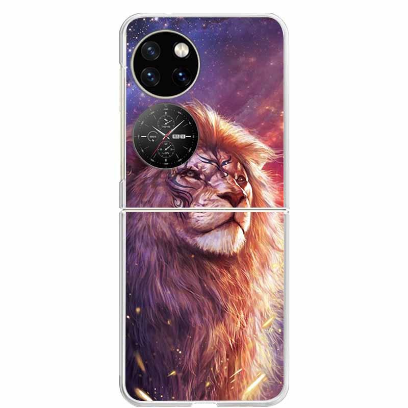 For Huawei P50 Pocket Case Transparent Clear Hard PC Phone Back Cover For Huawei P50 Pocket Cases P 50 Pocket 2022 Shells Capa