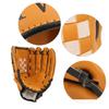 PVC Thicken Baseball Glove Training Competition Gloves for Adults Children(Brown 12.5inch)
