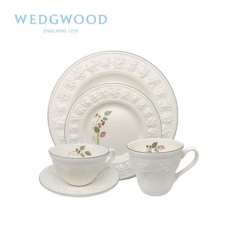 Wedgwood Joyful Holiday Raspberry 5-Piece Dinnerware Set
