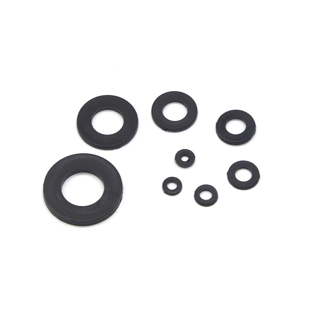 500Pcs Flat Nylon Washer 8 Sizes Insulation Gasket Ring New Plane Spacer