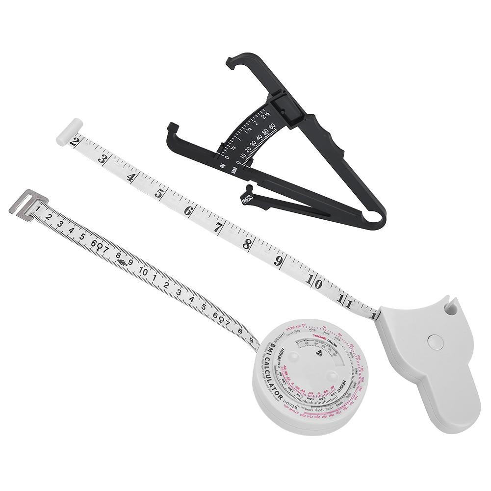 Body Fat Tester Retractable Waist Measuring Tape BMI Measuring Tool Weight Loss Caliper