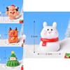Cute Festive Resin Christmas Tree And Animal Figurines For Holiday Decor