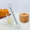 Cream Whipper Stainless Steel Double-Head Miso Paste Stirrer Ergonomic Blender Japanese Mixing Tool for Stirring Kitchen Cooking