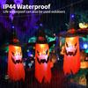 Halloween Funny Light String LED Battery Box Light String Skeleton Carnival Festival Party Yard Festival Decoration, Without Battery