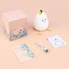 Cute Pear Night Light for Kids USB Rechargeable Nursery Lamp Eye Caring Night Light Multicolor Night Lamp Gift