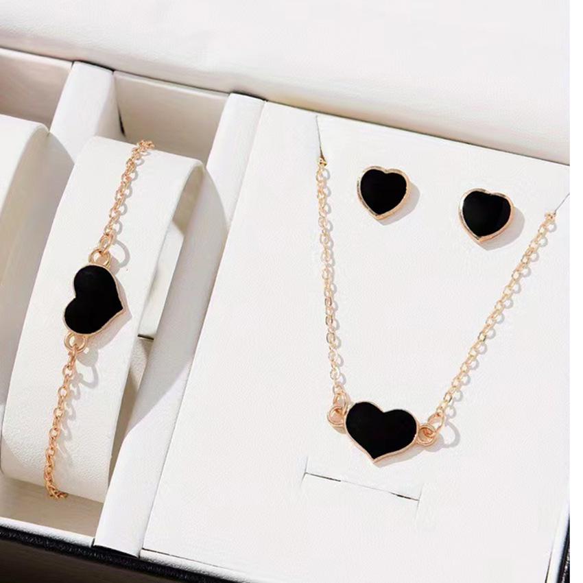 Chic Rhinestone Zircon Jewelry Set: Necklace, Earrings, Ring & Watch for Women