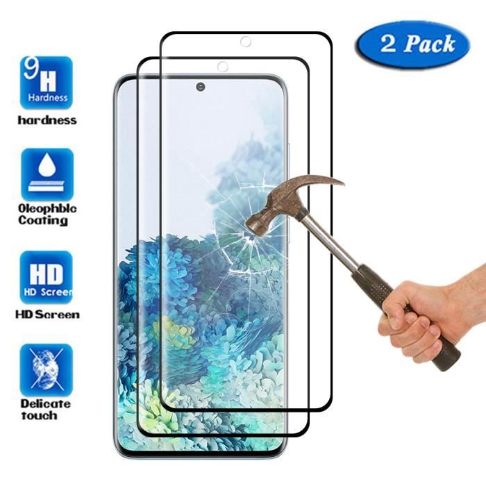 Protecteur d'écran - Samsung - Galaxy S20+ - Verre trempé - HD Transparent - 2 PCS