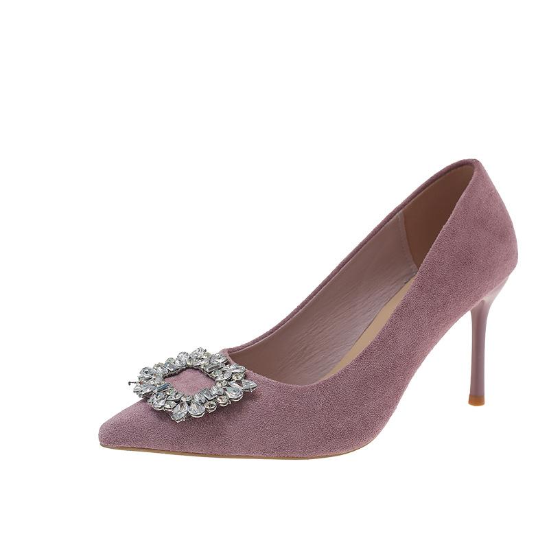 Large size pointed high heels thin heels 22 new elegant temperament beautiful commuting beautiful single shoes