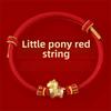 Chinese Style Lucky Pony Red Rope Hand-woven Fortune Bracelet  Lunar Year Celebration