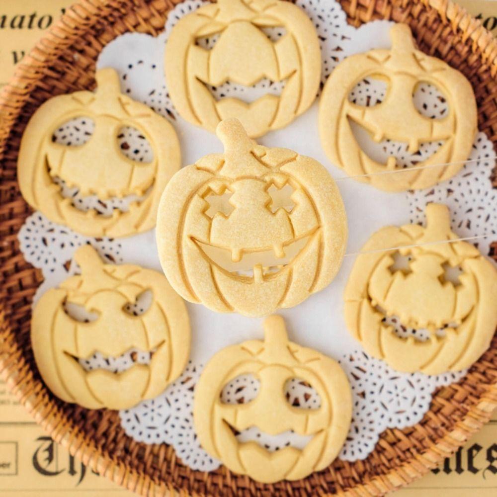 20 Emportes-pièces Halloween En Plastique 3D - Forme Citrouille Avec Yeux Et Bouche Amovibles - Pour Biscuits, Fondant, Pâtisserie - ABS Alimentaire