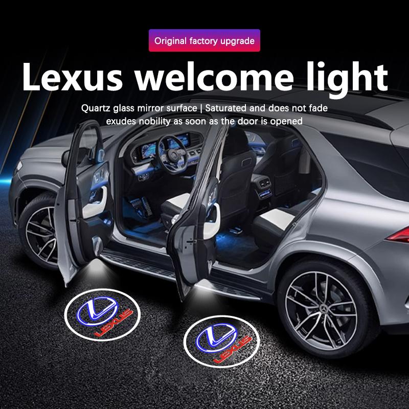Led Car Door Logo Welcome Shadow Light For Lexus RX ES GX LS LX IS GS RC UX LM RX270 RX450 RX400h Laser Projector Ghost Light