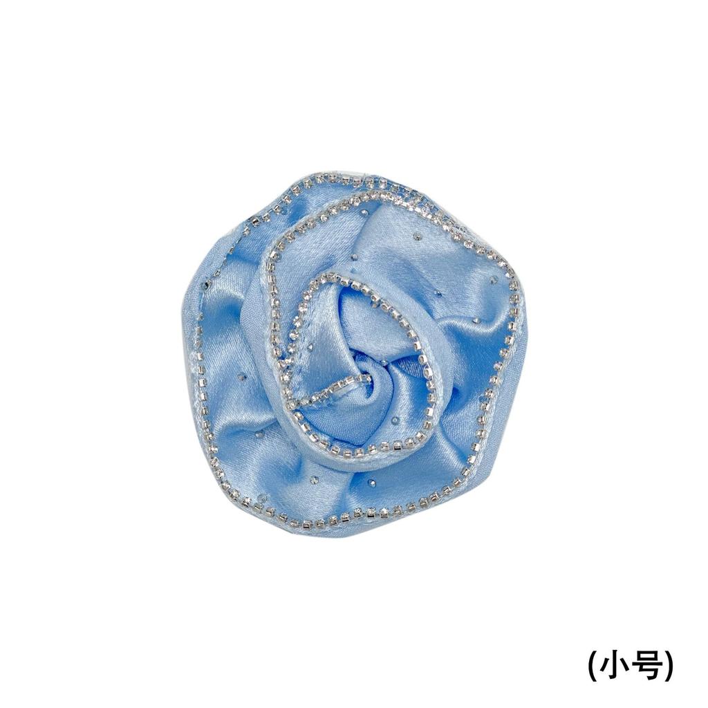 Mehrfarbige Strassspitze Dreidimensionale Mehrlagige Rosenblume Hot Diamond Plissierte Korsage Stoffaufkleber Kleidung DIY Zubehör