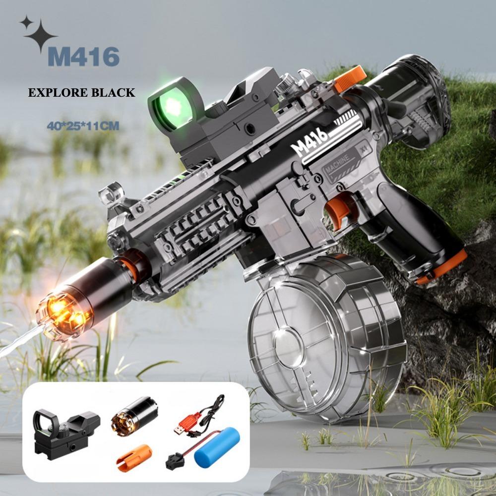 Large Capacity Full Auto Electric Water Gun High Pressure Shooting Toy for Beach and Pool Water Battles Perfect Gift for Kids