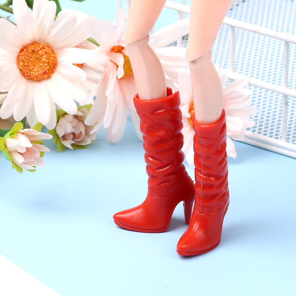 1 pair 12 Styles 1/6 Female Accessories Long Knees Boots 30cm Dolls Boot Doll Shoes
