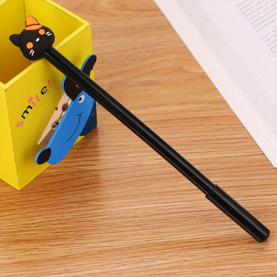 10 buc 0.5mm Papetărie Creativă Gheară de Pisică Pix cu Gel Vârf Ac Complet Negru Pix pentru Semnătură Pix Drăguț de Desene Animate pe Bază de Apă