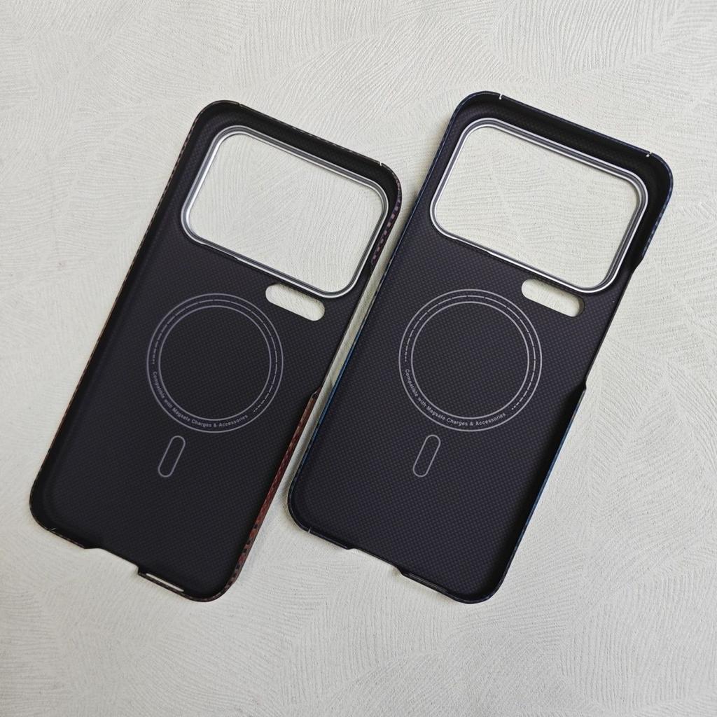 For Magsafe Magnetic for Xiaomi 17 Pro/ 17 Pro Max Carbon Fiber Case Luxury Aramid Phone Cover for Xiaomi 17 Pro Max Carbon Case